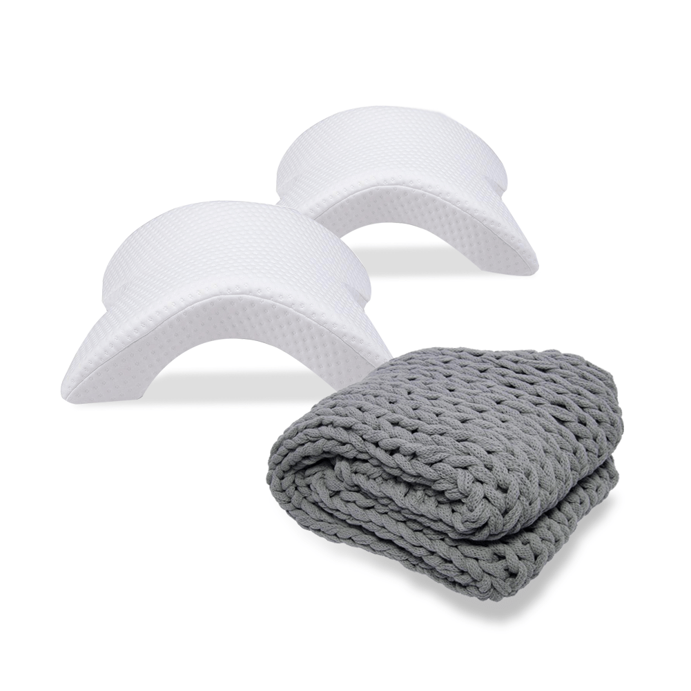 <transcy>Saint-Valentin combo (Deux Love Coussin et une Couverture en Tricot Épais)</transcy>