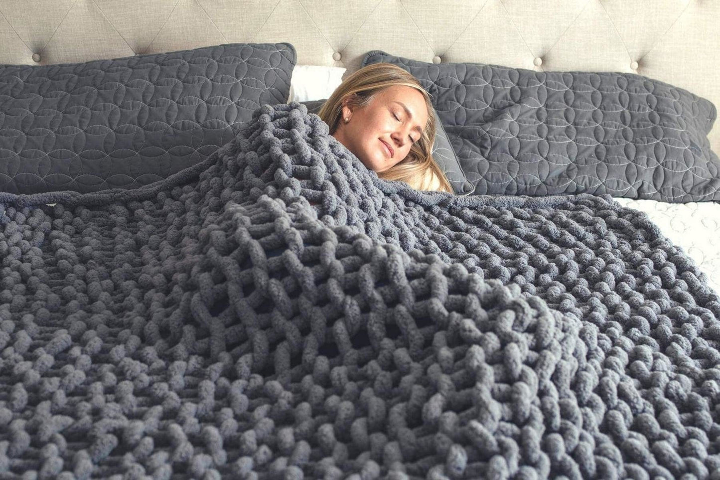 <transcy>Saint-Valentin combo (Deux Love Coussin et une Couverture en Tricot Épais)</transcy>